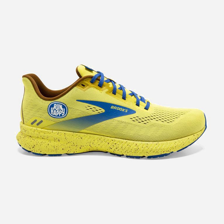 Brooks Launch 8 Light Cushion Hardloopschoenen voor Dames Goud /Blauw (WVUAF-0278)